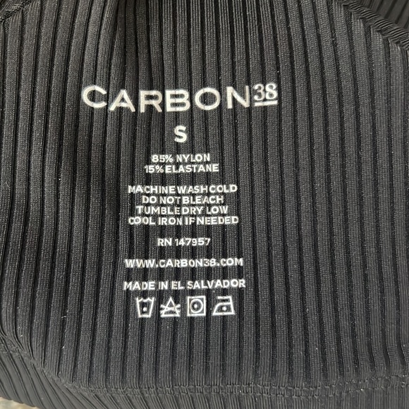 NWOT CARBON38 Cut Out Halter Neck Ribbed Cami - Picture 7 of 7